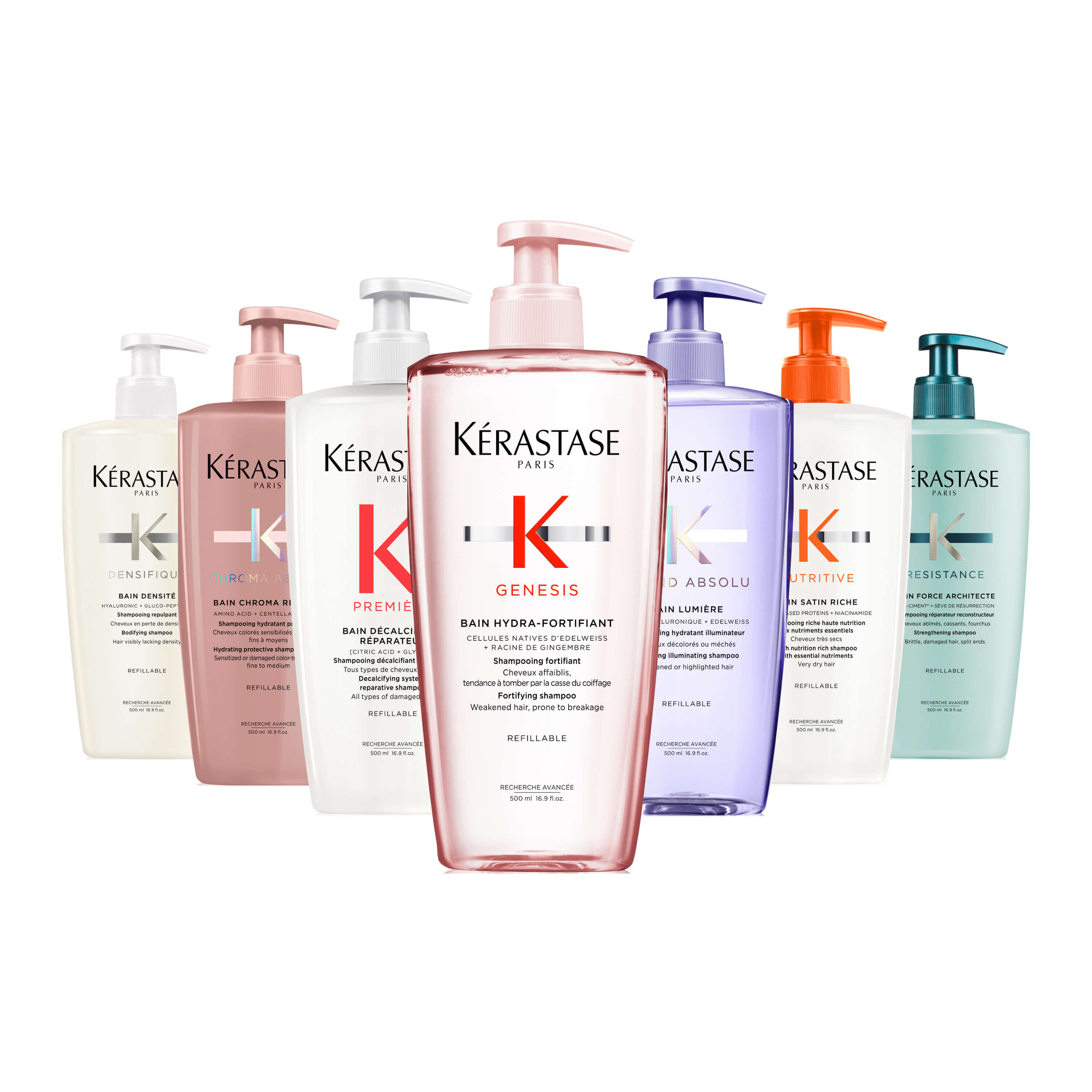 Champu Recargable 500ml Bain Decalcifiant Reparateur