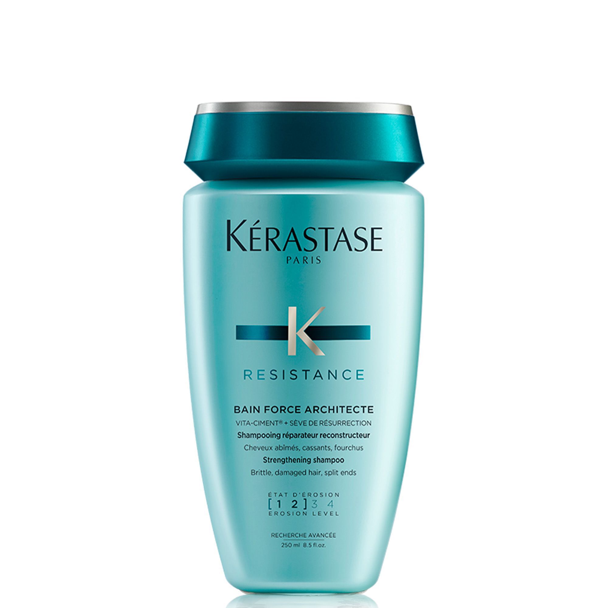 Champú Bain Force Architecte Baño Reconstructor Para Cabello Débil Y Dañado. 250 ml - Kérastase