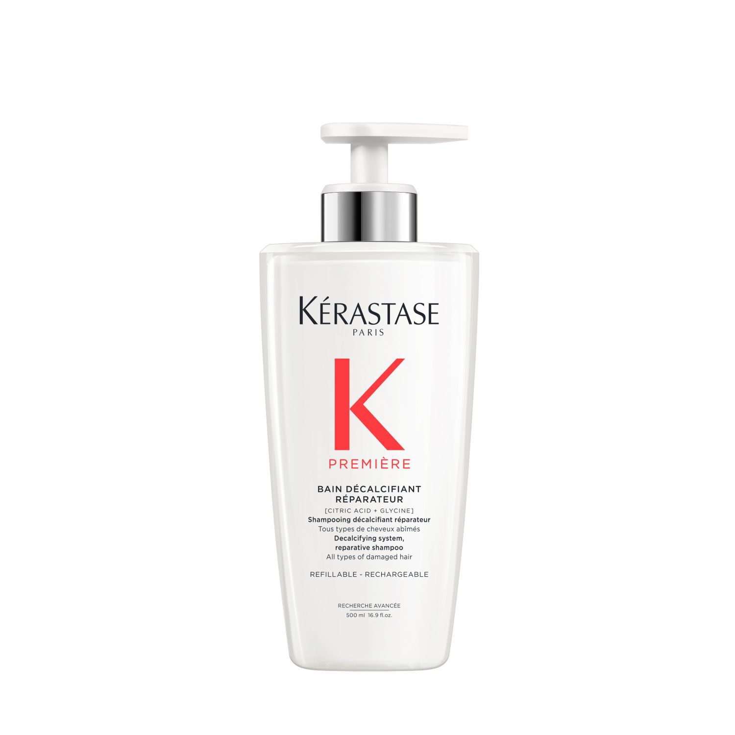 Champu Recargable 500ml Bain Decalcifiant Reparateur