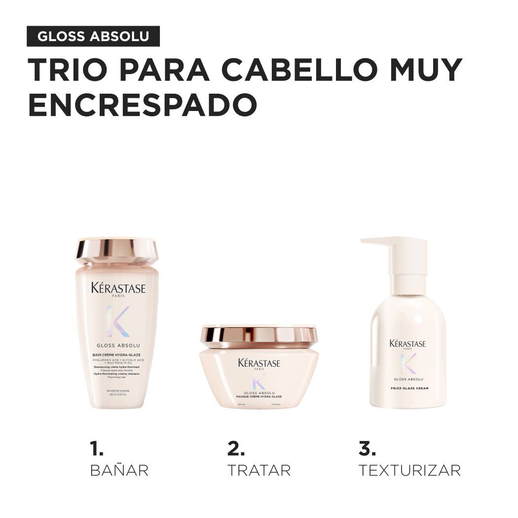 TRIO BRILLO ANTIENCRESPAMIENTO PARA CABELLOS GRUESOS