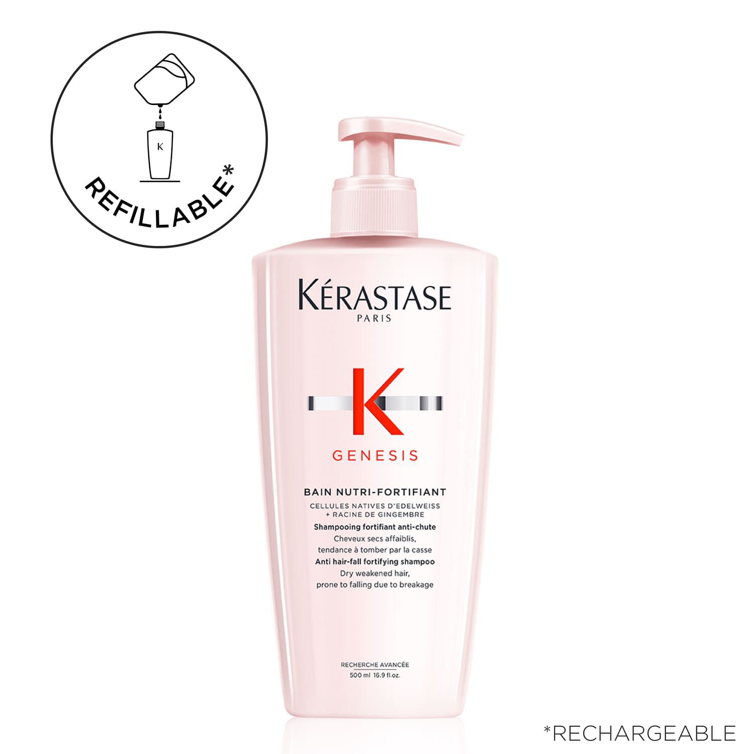 Champu Recargable 500ml Bain Nutri-Fortifiant