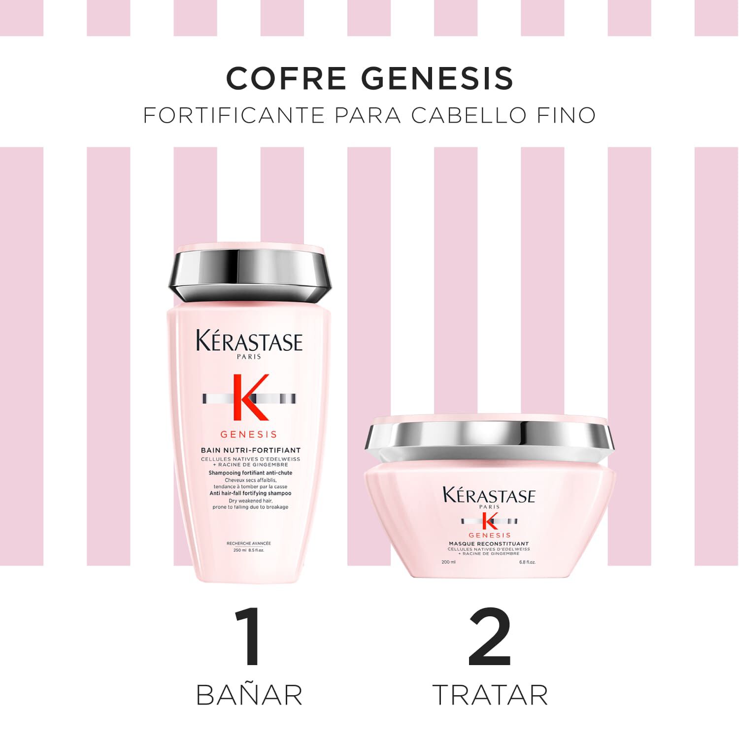 Genesis - Cofre anticaida fortificante para cabello grueso