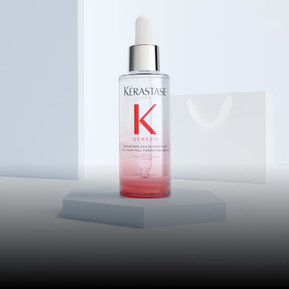 Frasco rosa del Serum Universal Chronologiste de Kerastase.