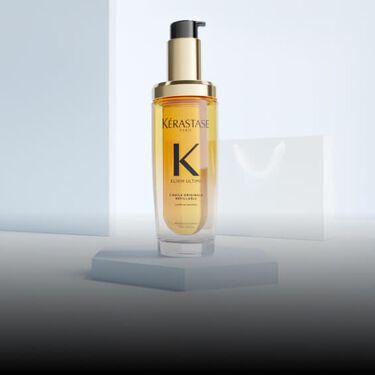 Frasco dorado del Aceite Original Elixir Ultime de Kerastase.