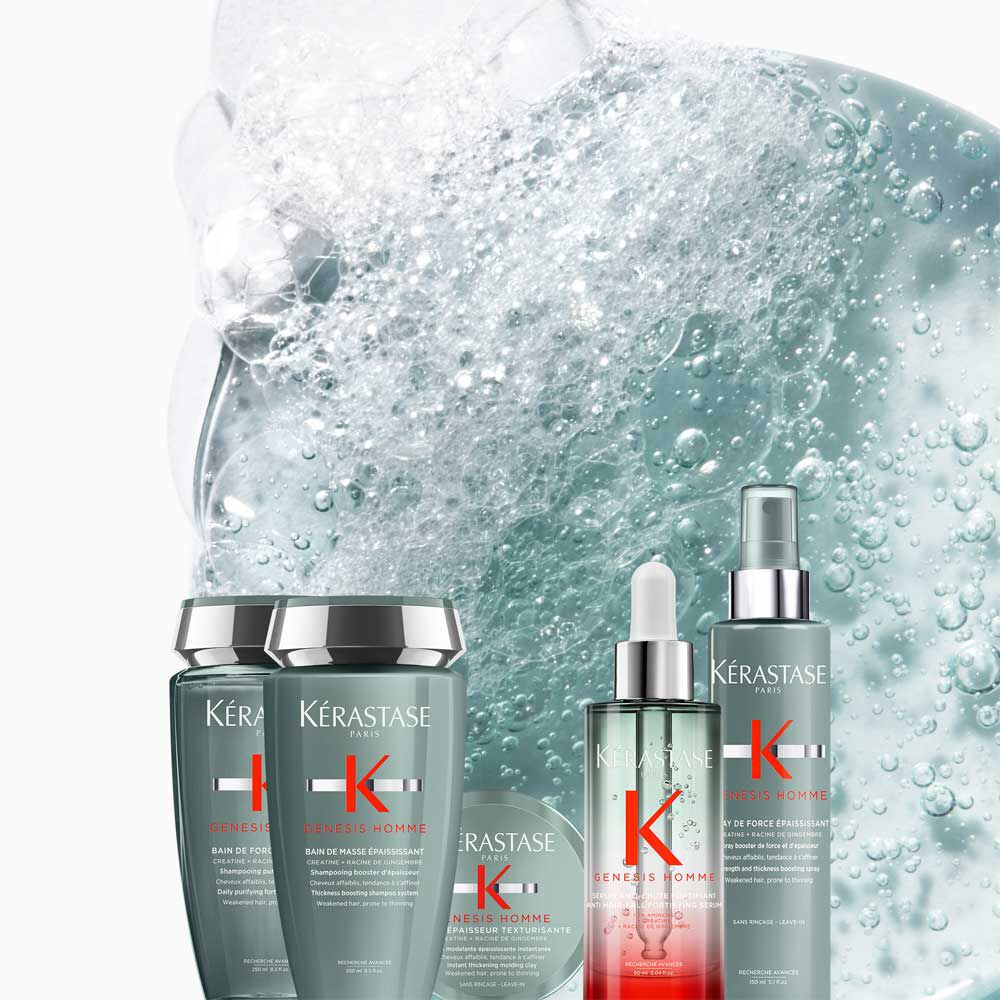 Imagen de toda la gama Genesis Homme con la textura de fondo