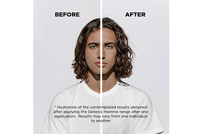 Kérastase Genesis Homme hair before after